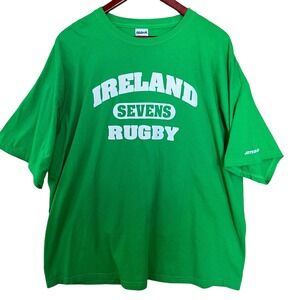 Ireland Sevens Rugby TShirt Mens 2XL Crew Neck Irish Football Rugger Activewear